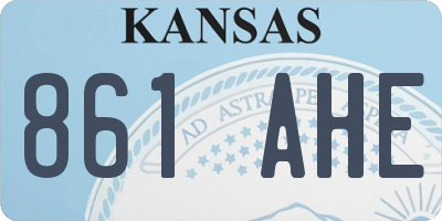 KS license plate 861AHE