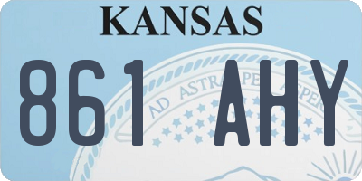 KS license plate 861AHY