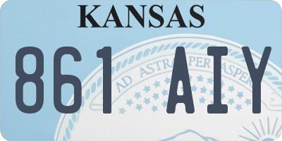 KS license plate 861AIY