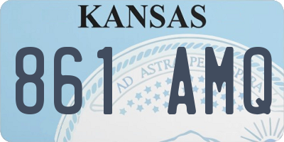 KS license plate 861AMQ