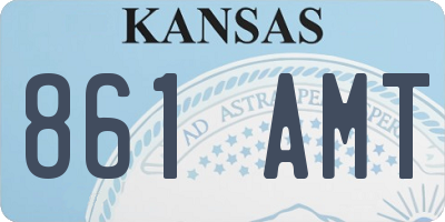 KS license plate 861AMT