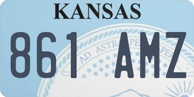 KS license plate 861AMZ