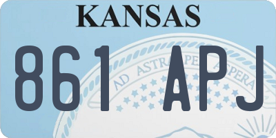 KS license plate 861APJ