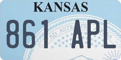KS license plate 861APL
