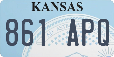 KS license plate 861APQ