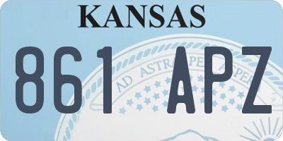 KS license plate 861APZ