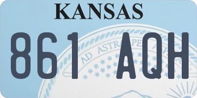 KS license plate 861AQH