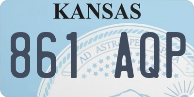KS license plate 861AQP