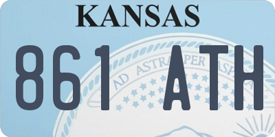 KS license plate 861ATH