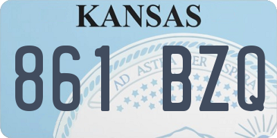 KS license plate 861BZQ