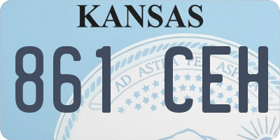 KS license plate 861CEH