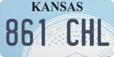 KS license plate 861CHL