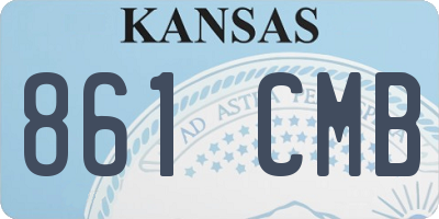 KS license plate 861CMB