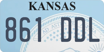 KS license plate 861DDL