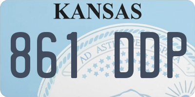 KS license plate 861DDP