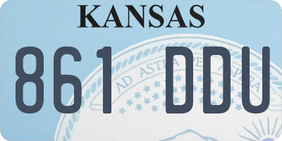 KS license plate 861DDU