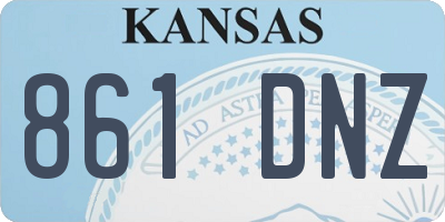 KS license plate 861DNZ