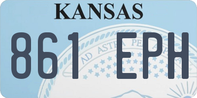 KS license plate 861EPH