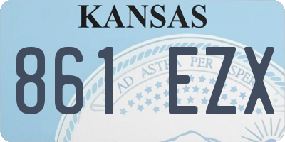 KS license plate 861EZX