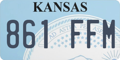 KS license plate 861FFM