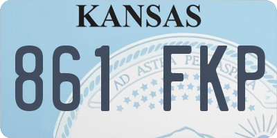 KS license plate 861FKP