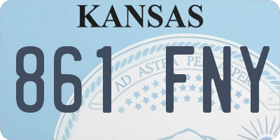 KS license plate 861FNY