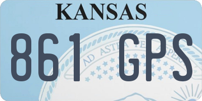 KS license plate 861GPS