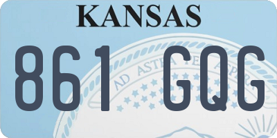 KS license plate 861GQG