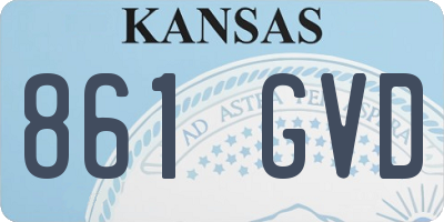 KS license plate 861GVD