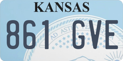 KS license plate 861GVE