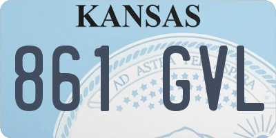 KS license plate 861GVL
