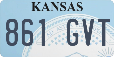 KS license plate 861GVT