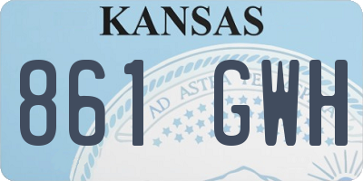 KS license plate 861GWH