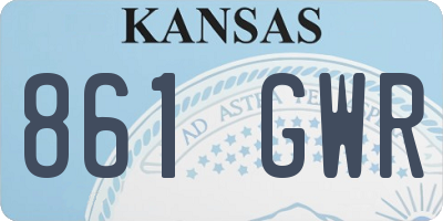 KS license plate 861GWR