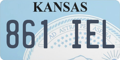KS license plate 861IEL