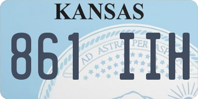 KS license plate 861IIH