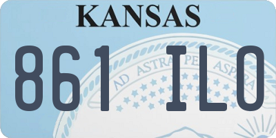 KS license plate 861ILO