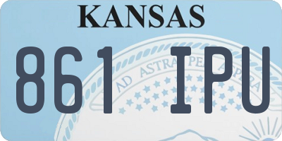 KS license plate 861IPU