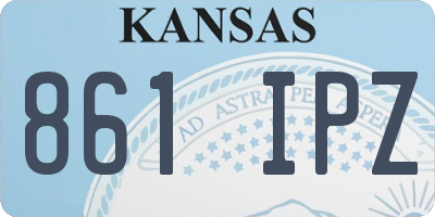 KS license plate 861IPZ