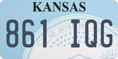 KS license plate 861IQG