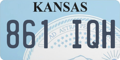 KS license plate 861IQH