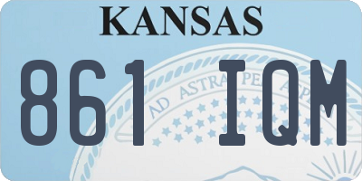 KS license plate 861IQM