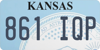 KS license plate 861IQP