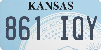 KS license plate 861IQY