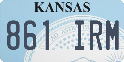 KS license plate 861IRM