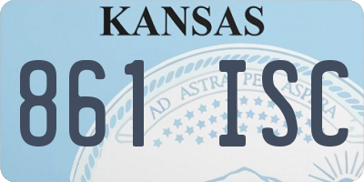 KS license plate 861ISC