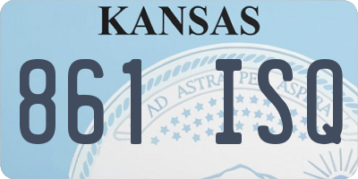 KS license plate 861ISQ