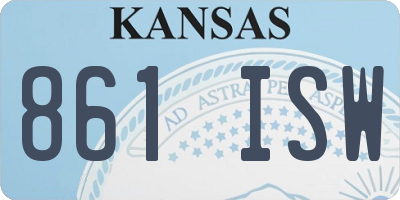 KS license plate 861ISW