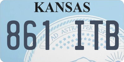 KS license plate 861ITB