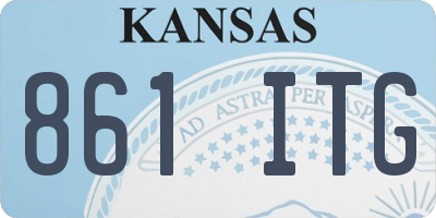 KS license plate 861ITG